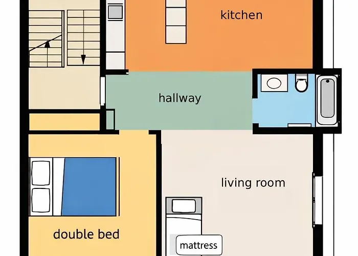 One-bedroom With Extra Mattress In Living * Берн